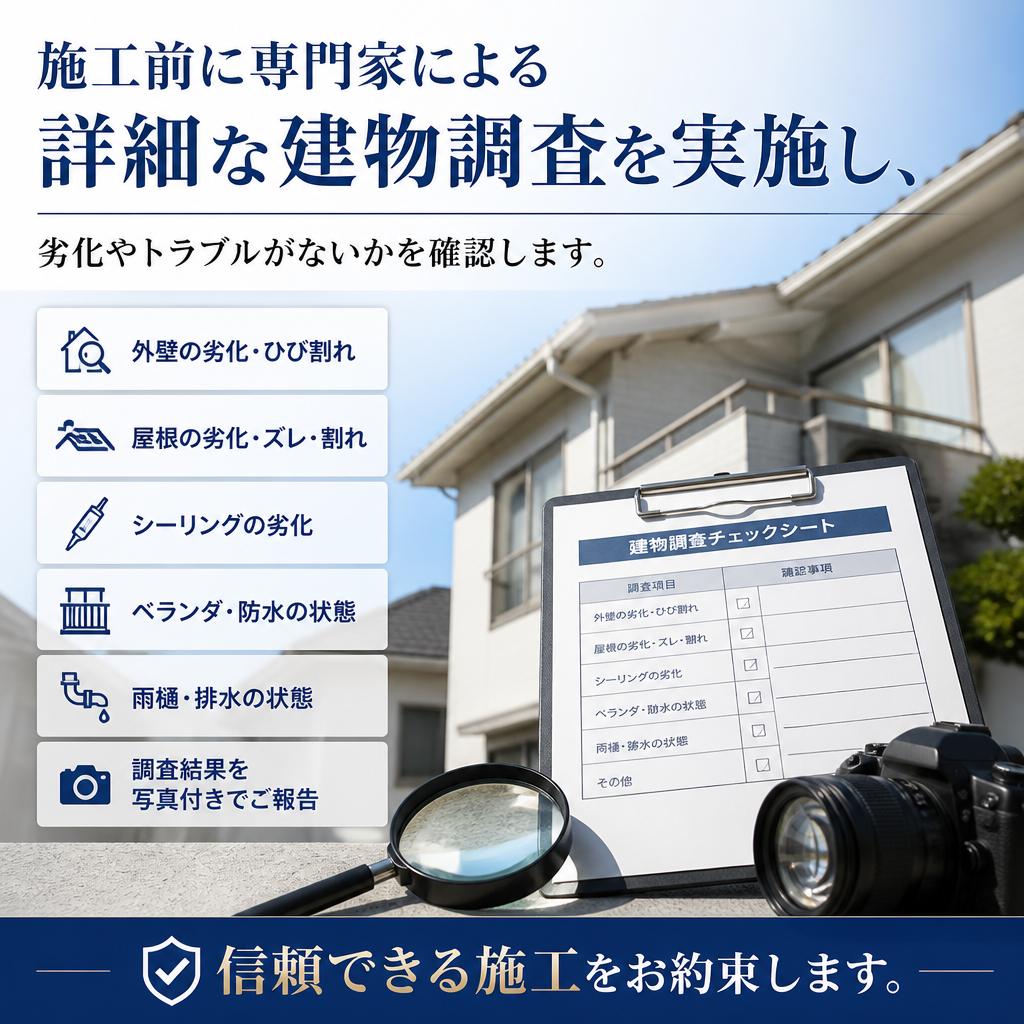 徹底した建物調査