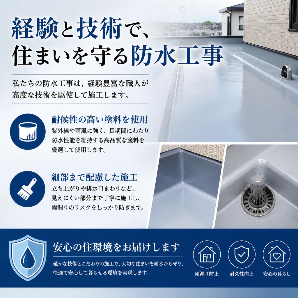 私たちの防水工事の強み